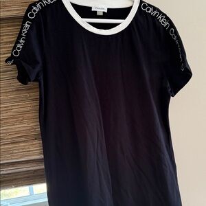 Calvin Klein Black and White Short Sleeve Tee
